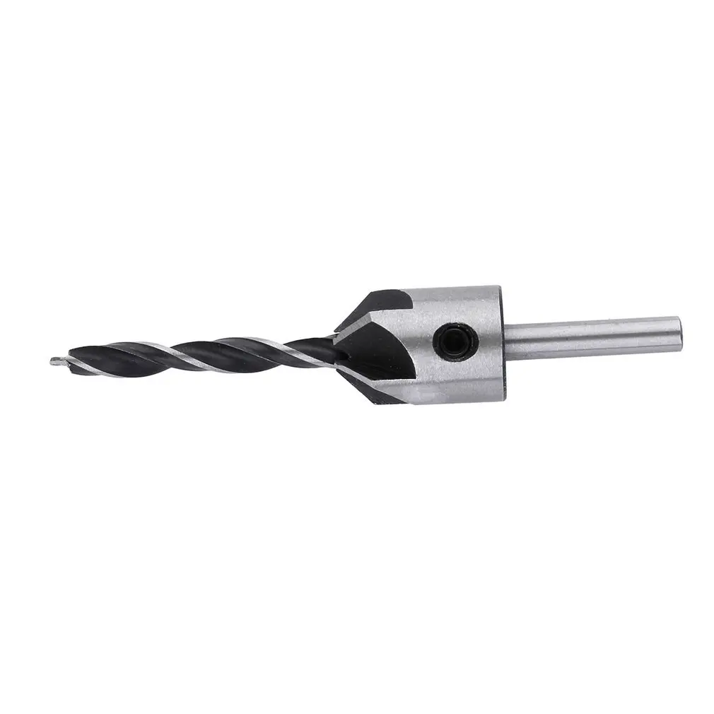 

5 Flute Countersink Drill Bit Set Reamer Woodworking Chamfer New Home Tools