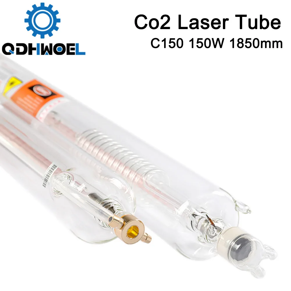 QDHWOEL SPT C150 1650 мм 130 Вт Co2 лазерная трубка для CO2 лазерной гравировки резки|Запчасти