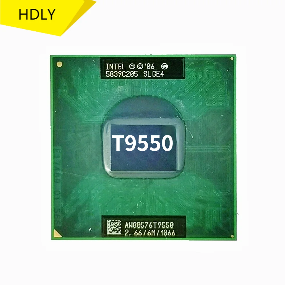 

Intel Core 2 Duo T9550 CPU Laptop processor PGA 478 cpu 100% working properly SLGE4