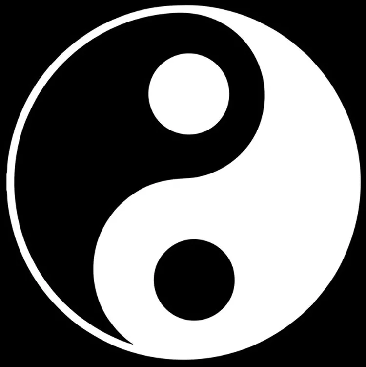

12.5*12.5CM YIN YANG Cartoon Personalized Car Stickers Motorcycle Decals Car Accessories Black/Silver C2-0172