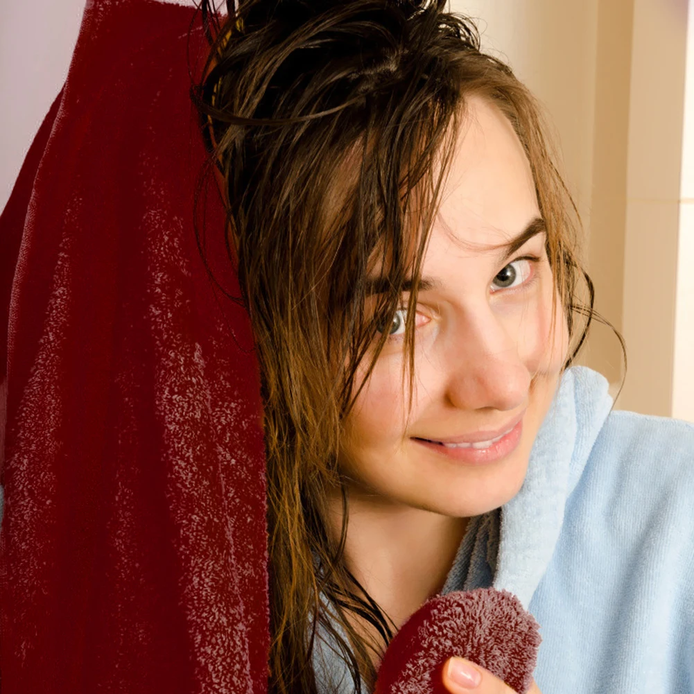 

2pcs 17580cm Cotton Pure Color Bath Towel Thickened Strong Absorbent Absorption Towel For Swimming Spa Soft Skin Feel