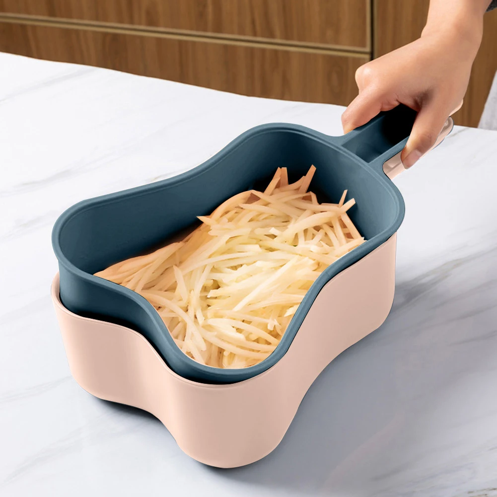 

11pcs Multifunctional Vegetable Cutter Slicer Fruit Potato Peeler Carrot Shredder Grater Drain Basket Kitchen Accessories Tools