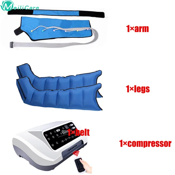 1arm 2legs 1machine 6 полости Электрический Сжатие воздуха массажер для ног талии руки массажное устройство для ног боль Расслабление способствует циркуляции крови - Цвет: 1arm 2legs 1machine
