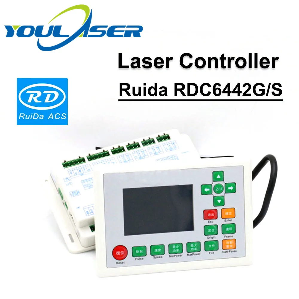 Фото Лазерный контроллер Ruida RDC6442G 6442S для 4 осевого DSP автономный Co2 Гравировальный