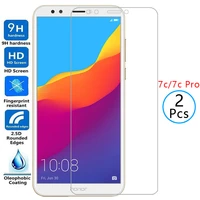 protective tempered glass for huawei honor 7c pro screen protector on honor7c honer onor hono 7 c c7 7cpro c7pro safety film 9h