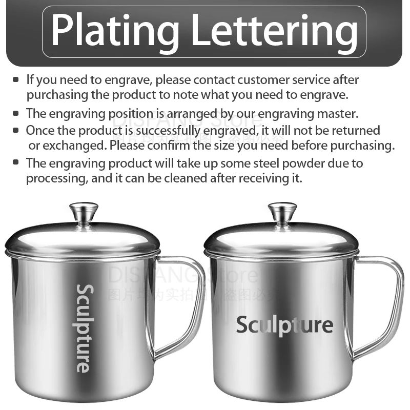 

High Quality Stainless Steel Cup DIY Plating Lettering Custom Gift Double Wall Stainless Steel Travel Coffee Mug Unbreakable Cup