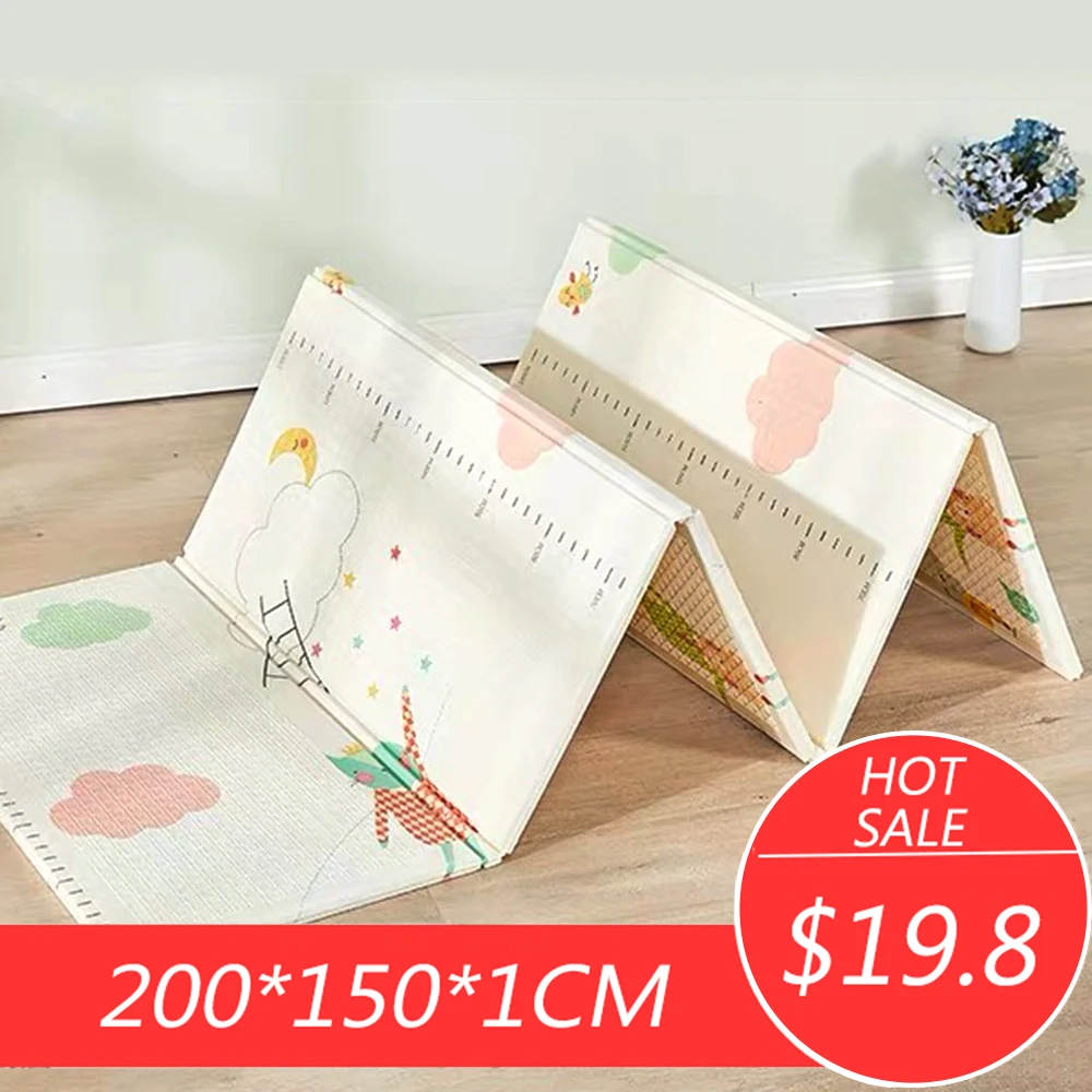 Портативный детский игровой коврик XPE двухсторонний домашняя игра складной для