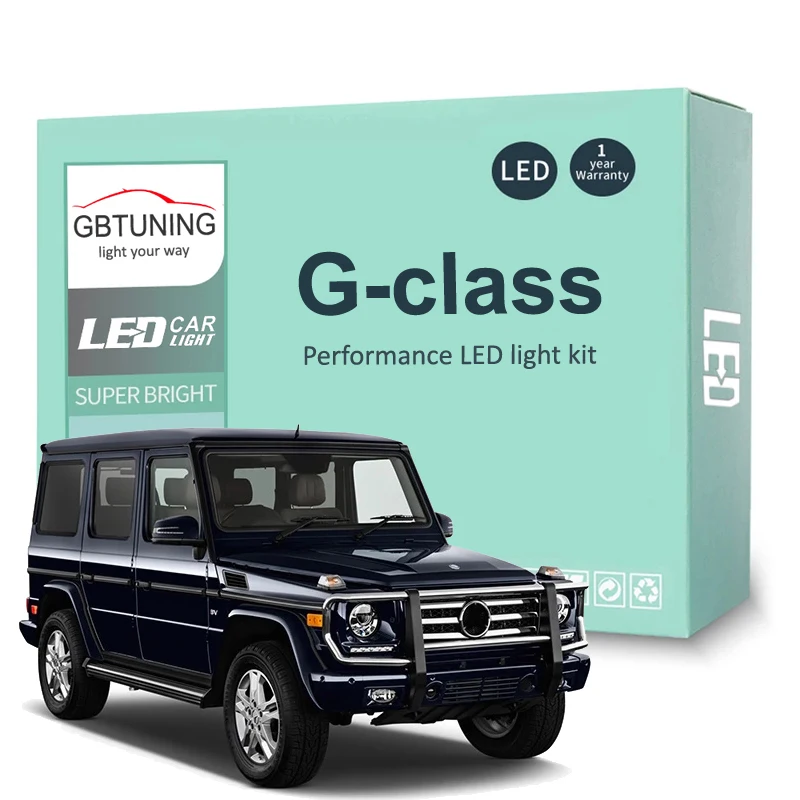 Комплект светодиодных ламп для салосветильник Mercedes Benz G-Class W463 I II III 1 2 3 G500 G55 AMG G350 G63 G65 2001-2016, автомобильная лампа Canbus