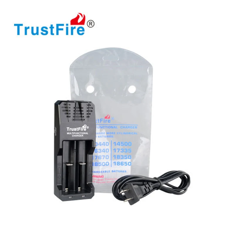 

TrustFire TR-015 Li-ion 2 Slots Universal Battery Charger For 18650 18350 14500 10440 16340 17335 17670 18350 Lithium Batteries