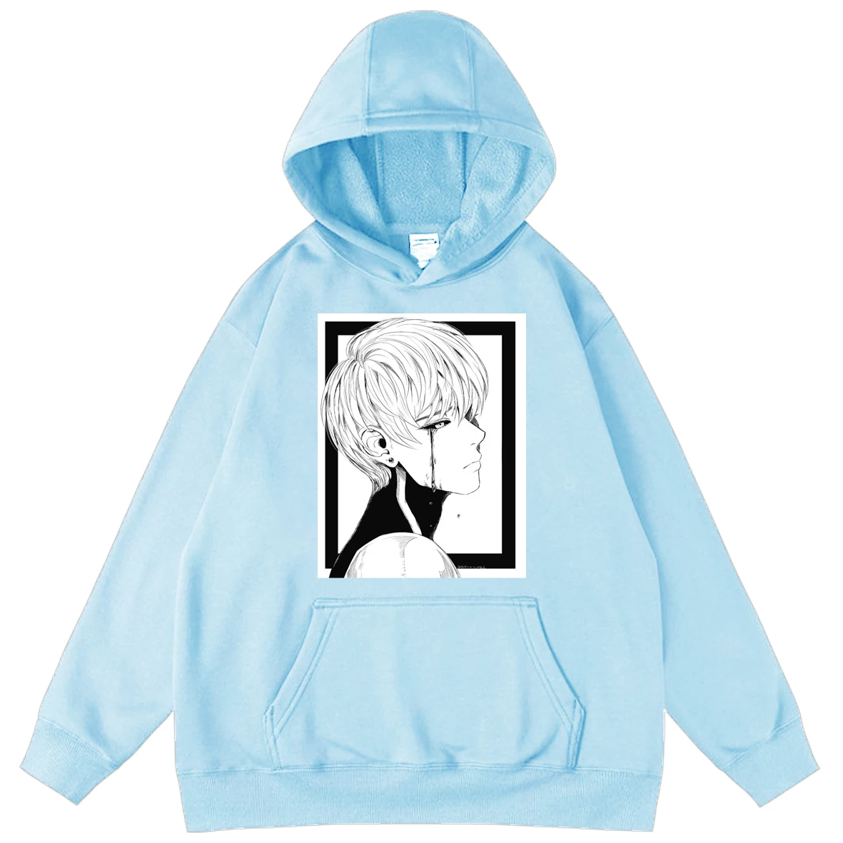 

Anime One-Punch Man Boys Male Hooded Hoodies Tops Pullover Loose Hoody Oversized Sweatshirt Hoodie Autumn Men Long Sleeve