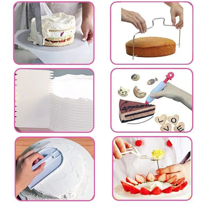 

1 Set Baking Accessories Cake Stand Cake Decorating Tools Baking Tools for Cakes Decorating Mouth Cake Separator Spatula