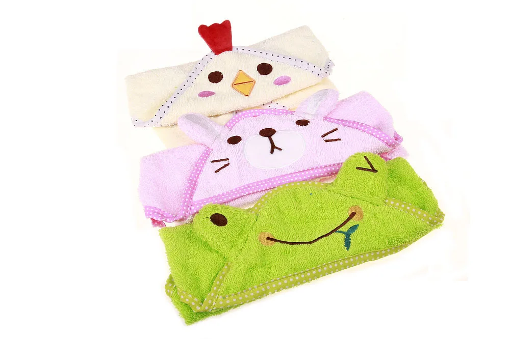 

New cartoon cotton bath towel cute little animals pet dog towel