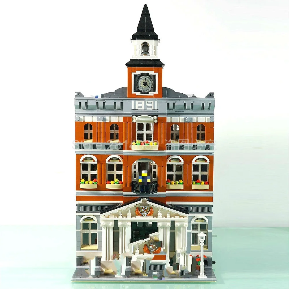 

City Street View Series The Town Hall Model Modular 2859Pcs Building Blocks Bricks Kids Christmas Gift Set