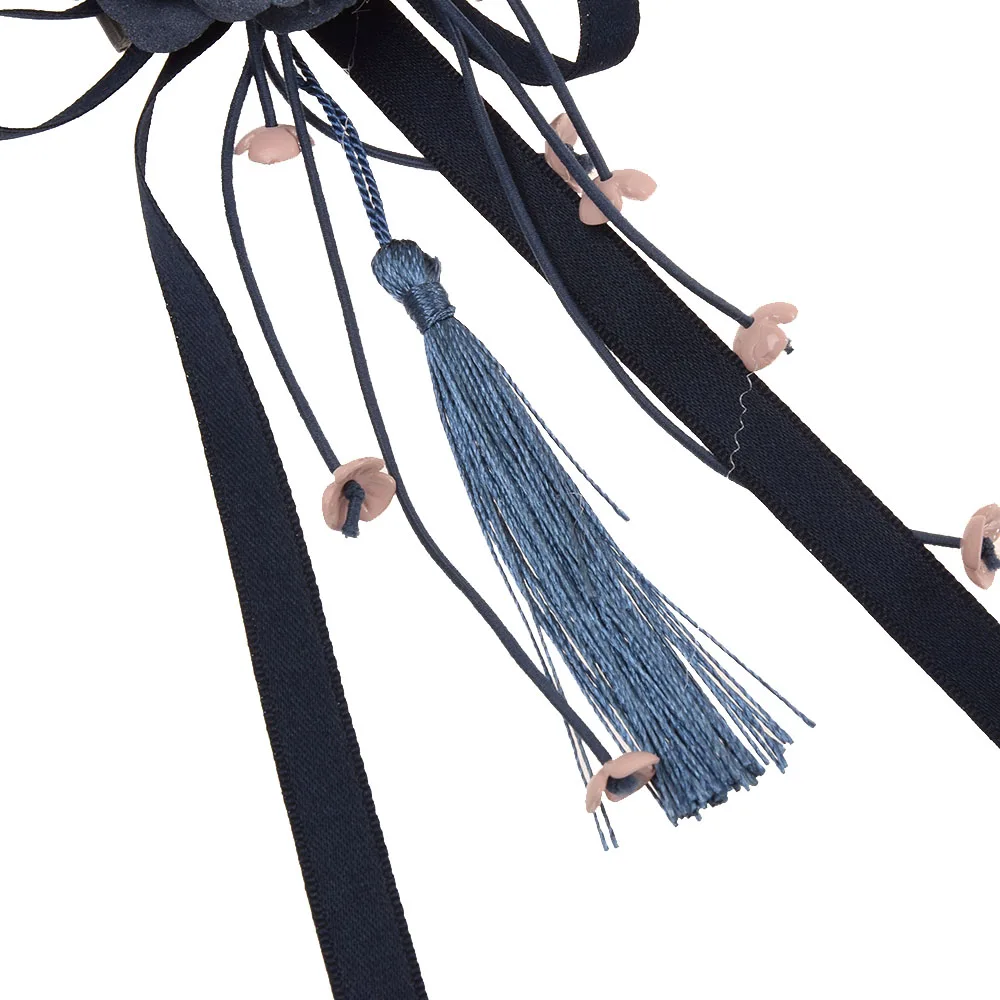 

Flowers Manual Headdress Tassel Ribbon Chinese Style Side Clip Hair Accessories For Women Girls Hair Styling Tool