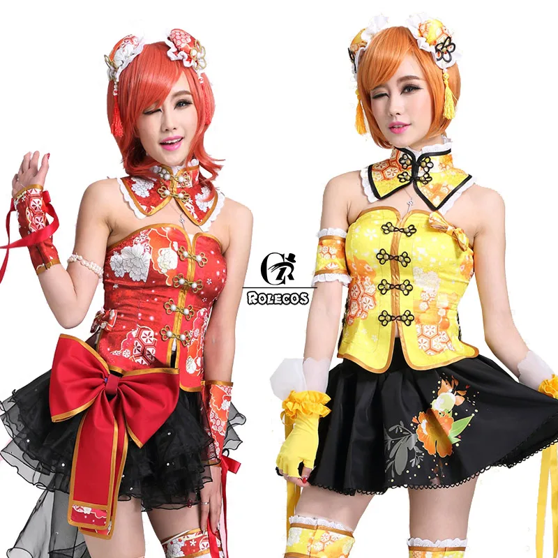 Женское платье Чонсам ROLECOS для косплея в стиле аниме Love Live Nico Nozomi Umi Eli Rin Hanayo Kotori