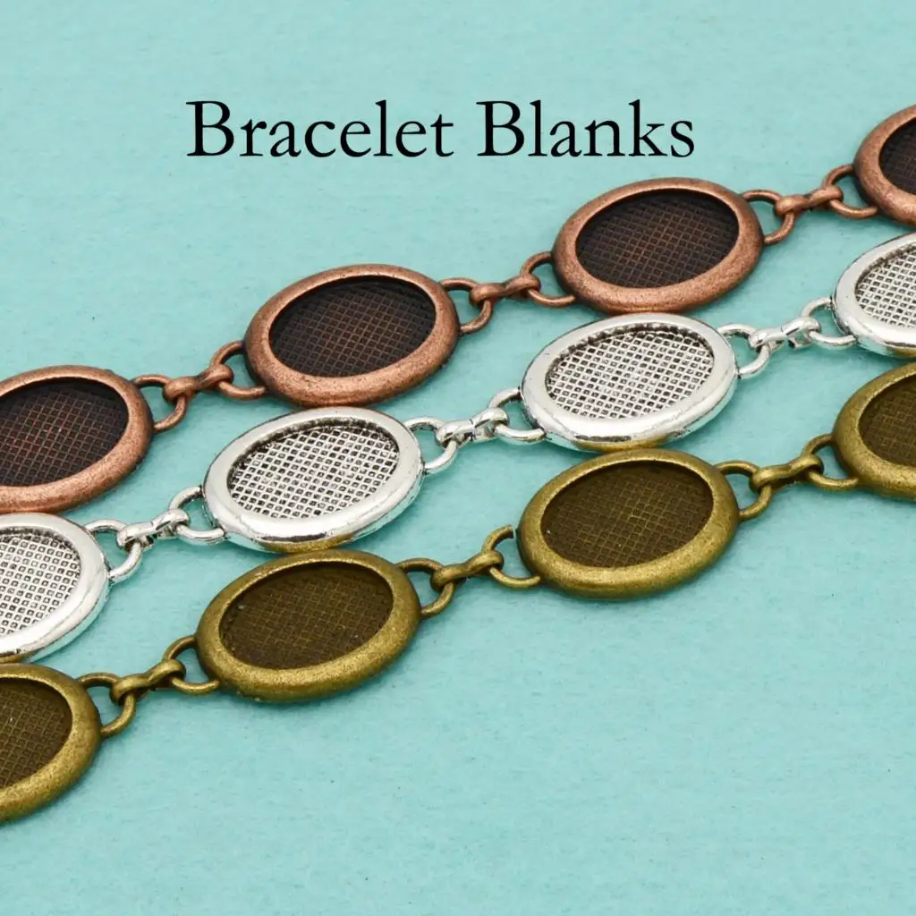 

10 шт.-13x18 мм браслет без рисунка, 13x18 мм браслет с рисунком, поднос для браслета Ручной работы подходит для вставок 13x18 мм