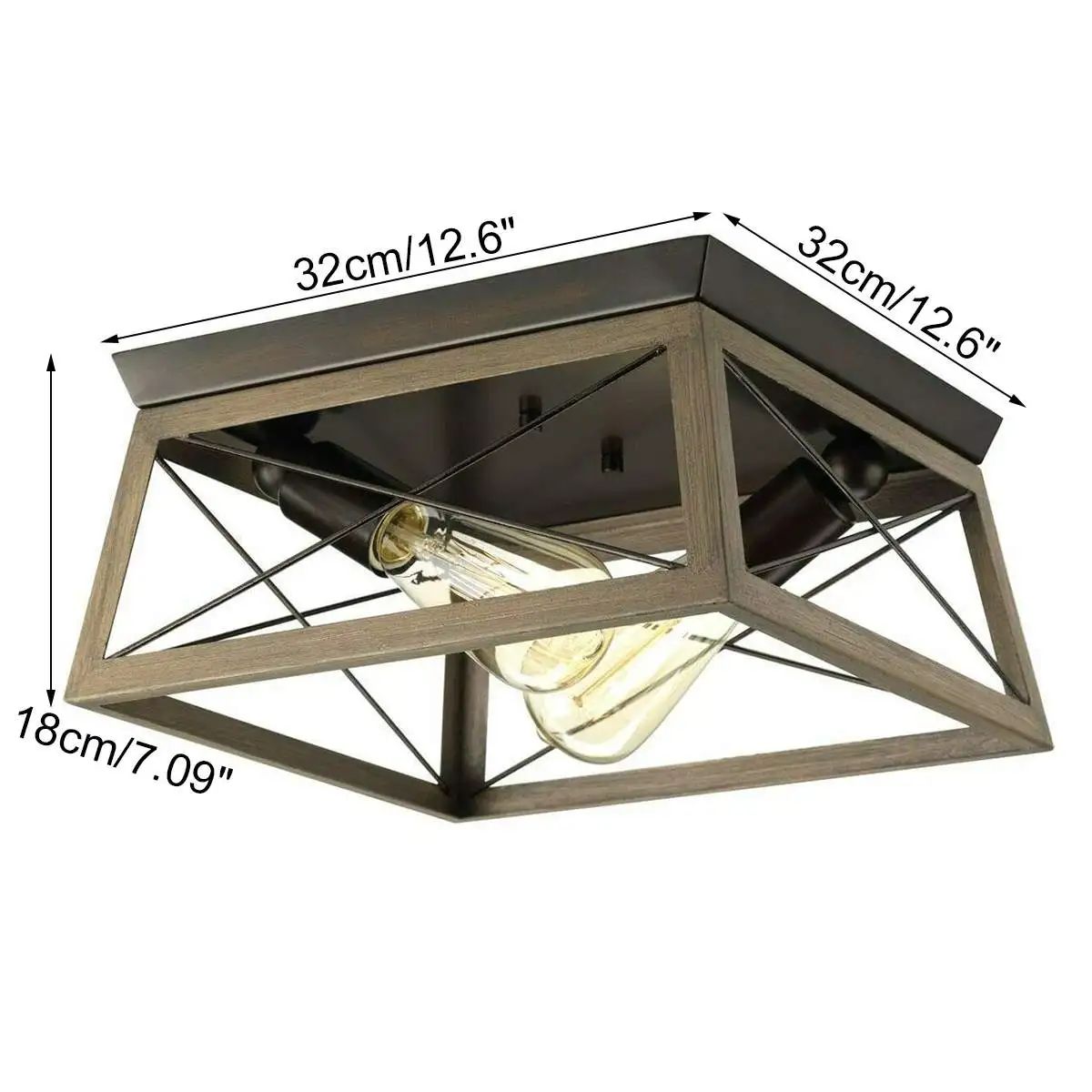 

NEW Retro Industrial Metal Wall Light Ceiling Lamp Modern E26 Wall Lamp Home Decor For Bedroom Living Room Hallway Without Bulb