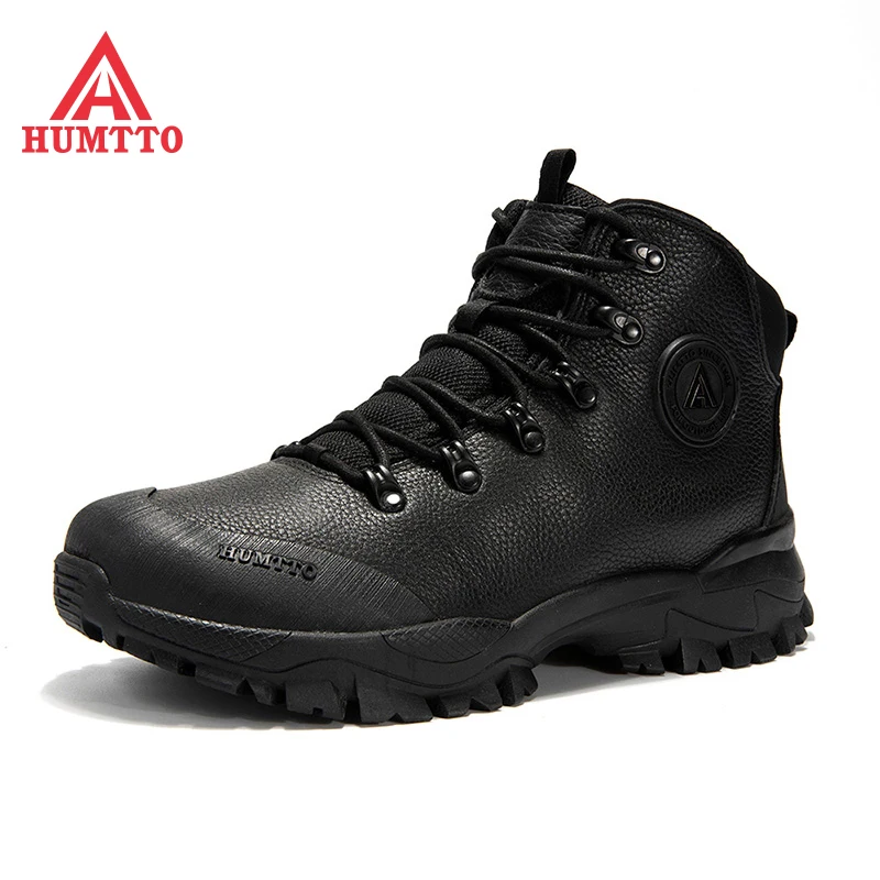 HUMTTO Brand Waterproof Hiking Shoes Men Professional Outdoor Climbing Camping Mens Shoes Leather Trekking Hunting Sneakers Male