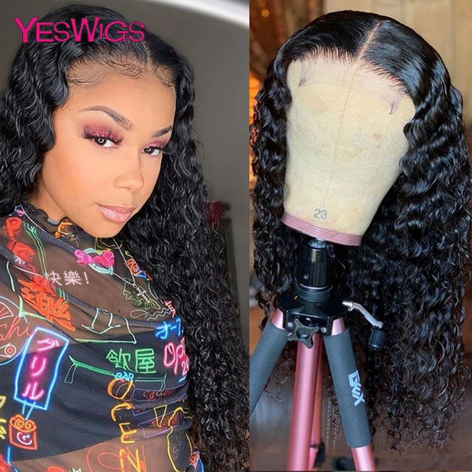 

30 32 дюйма 4x4, парики с глубокой волной на сетке, 100% человеческие волосы, натуральные волосы Remy, 180 плотность волос для женщин