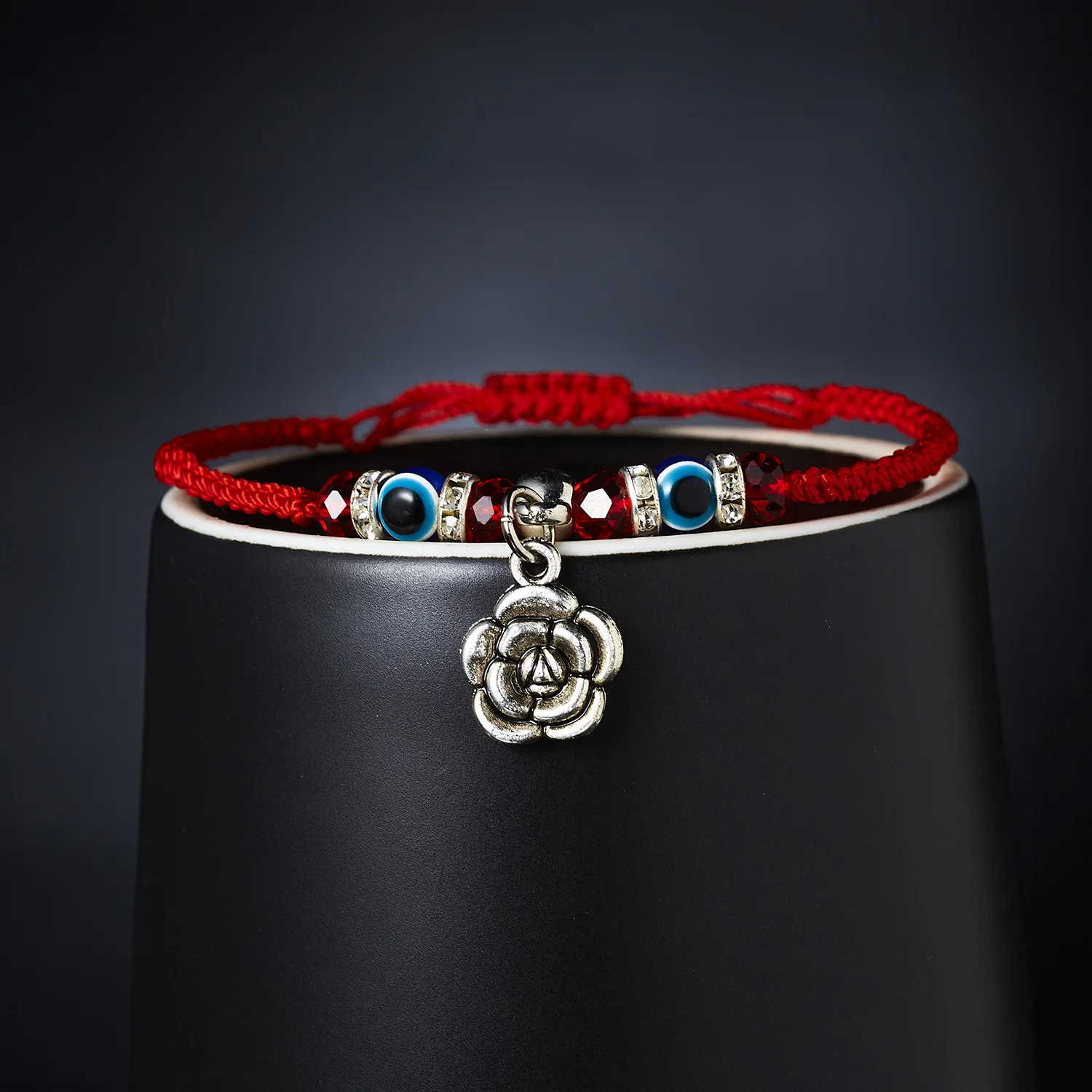 Rinhoo 9 стилей красная веревка на удачу плетеный браслет evil eye синие глаза Сердце Кошка Сова Слон регулируемый браслет Шарм ювелирные изделия подарок