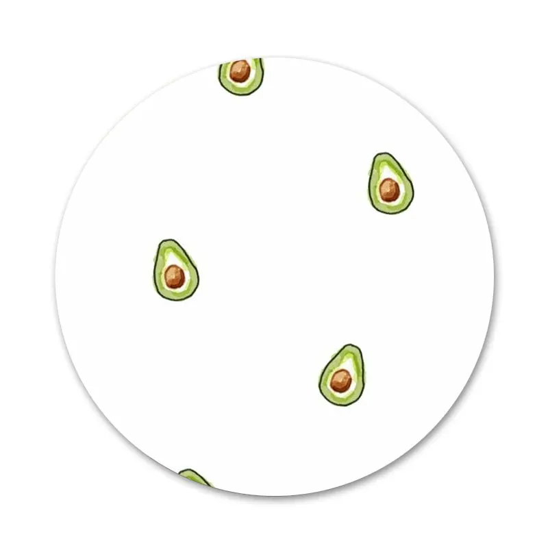 Красочные авокадо значок на булавке декоративные Броши Металлические Значки для