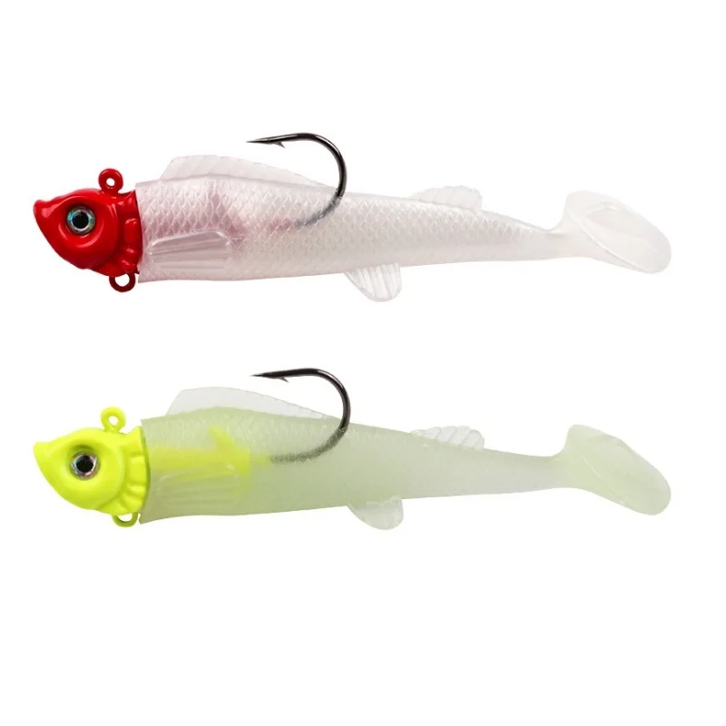 

8cm 15g lead head soft body artificial fish for lure fishing in deep water especially in deep water
