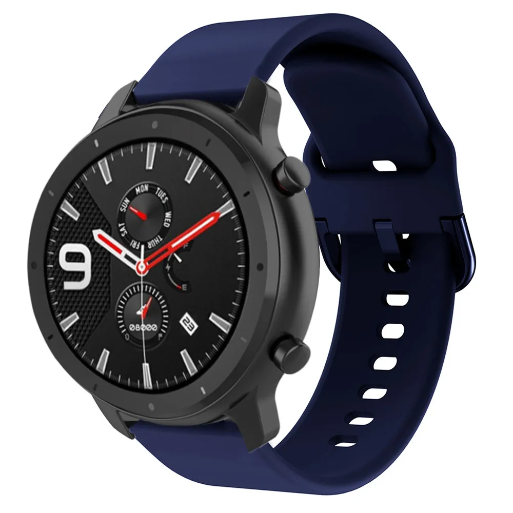 20 мм 22 мм спортивный ремешок для часов Ремешок Для Xiaomi Huami Amazfit GTR 47 мм Stratos 2 2S ремешок для часов Amazfit GTR 42 мм GTS ремни