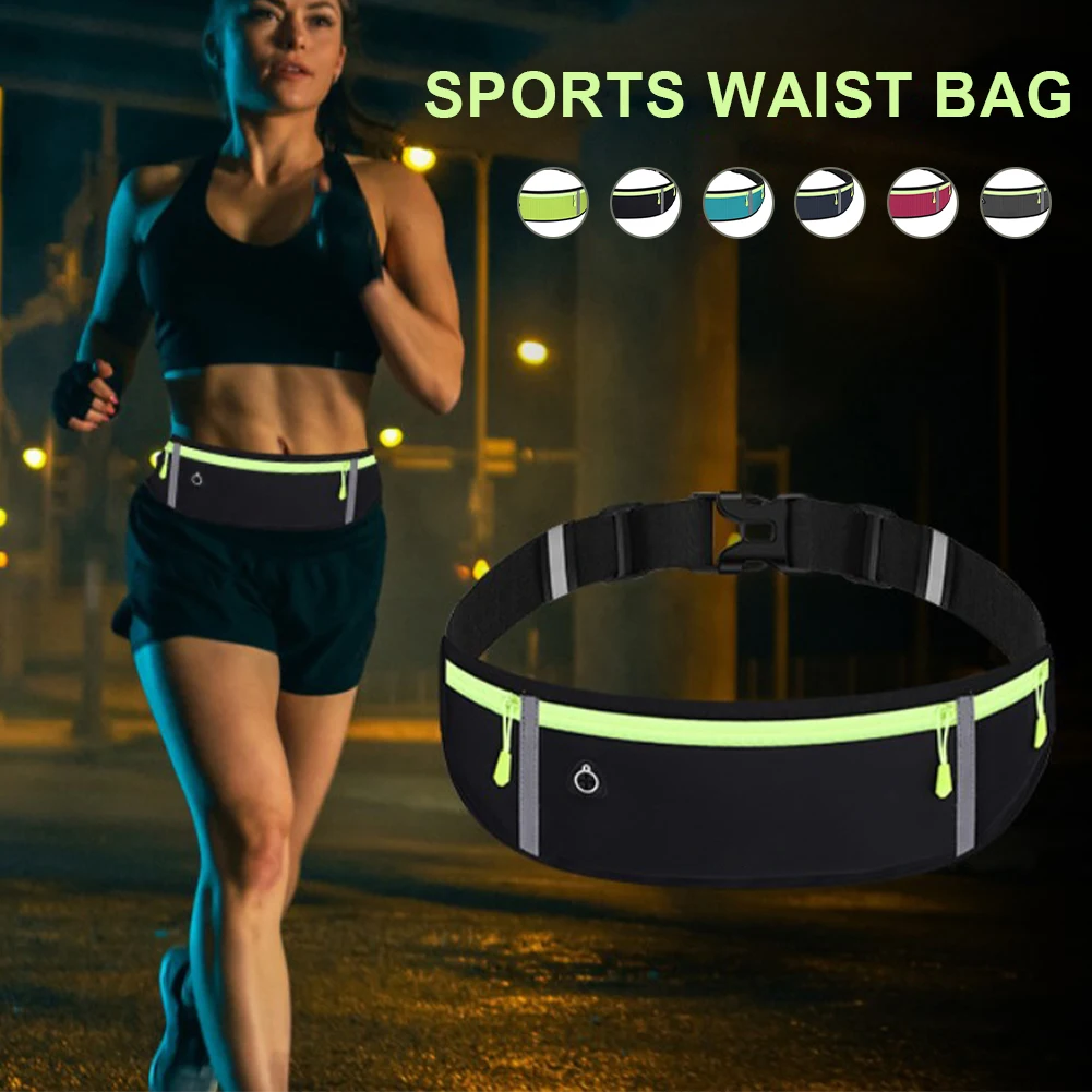 Sports Waist Bag Men Running Belt Bag Bum Bag Waterproof Fanny Pack Wallet Pouch Belt Portable Phone Holder Gym Fitness earphone hole bag casual canvas unisex sports running bum bag fanny pack men women travel waist bags phone zip belt pouch wallet