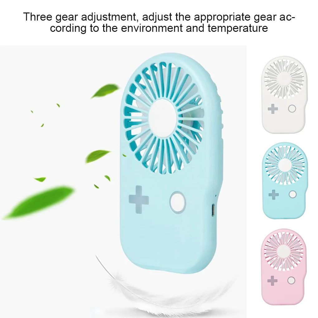 

Portable Mini Fan USB Rechargeable Handheld Fan Adjustable Desktop Fan Air Cooler for Home Office Desk Outdoor Travel