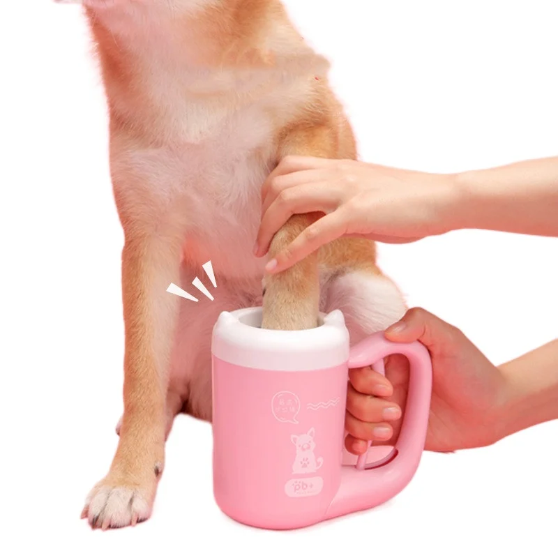 

Dog Paw Washer/Cleaner Cup Pet Paw Cleaner for Dogs Silicone Puppy Paw Cleaner & Grooming Brush Cup Quick Wash Muddy Paws Cup