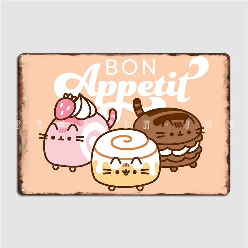 

Bon Appetit Metal Sign Cinema Garage Living Room Plaques Custom Tin Sign Poster
