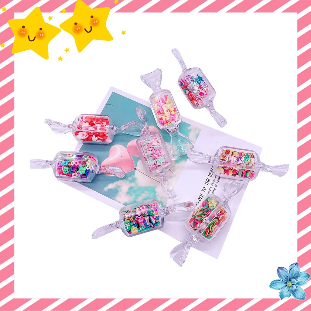 4 шт. комплект поставки слаймов рождественские конфеты Фрукты украшения DIY липкая