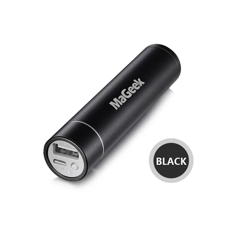 MaGeek 3350 мАч портативное зарядное устройство power Bank резервного питания Внешняя батарея для iPhone samsung Xiaomi все телефоны [черный]