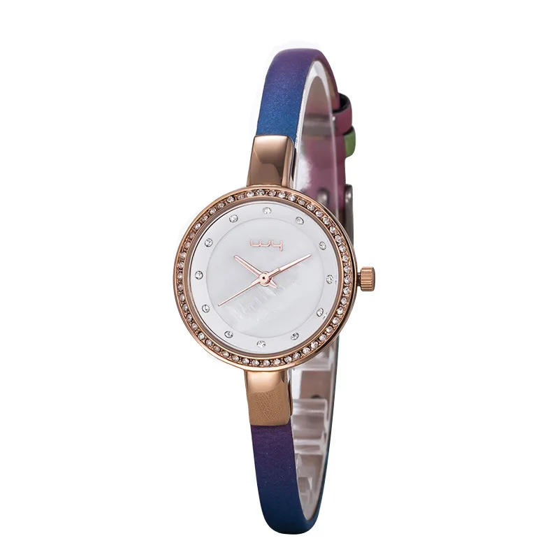 

LADY CLASSIC ZIRCON LEATHER WATCH STRAP TAPE WATCH FAD WATERPROOF ULTRA-THIN DIAL QUARTZ WATCH