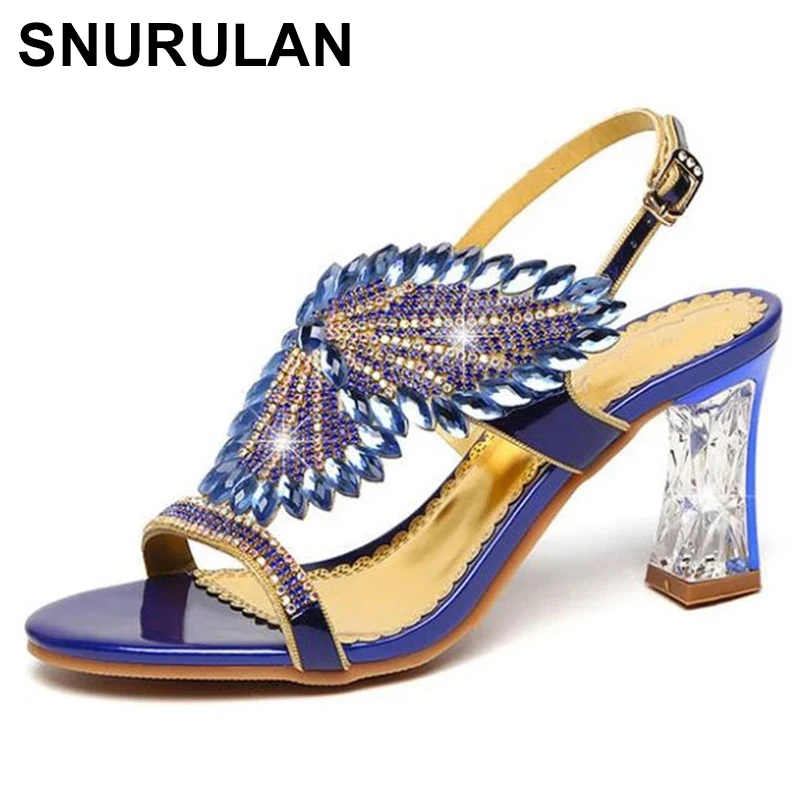 

SNURULAN 2021 сексуальные женские туфли из натуральной кожи туфли на необычном массивном каблуке женские прозрачные туфли на каблуке женские сан...