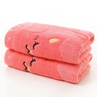 cute cat musical note child soft towel water absorbing for home bathing shower