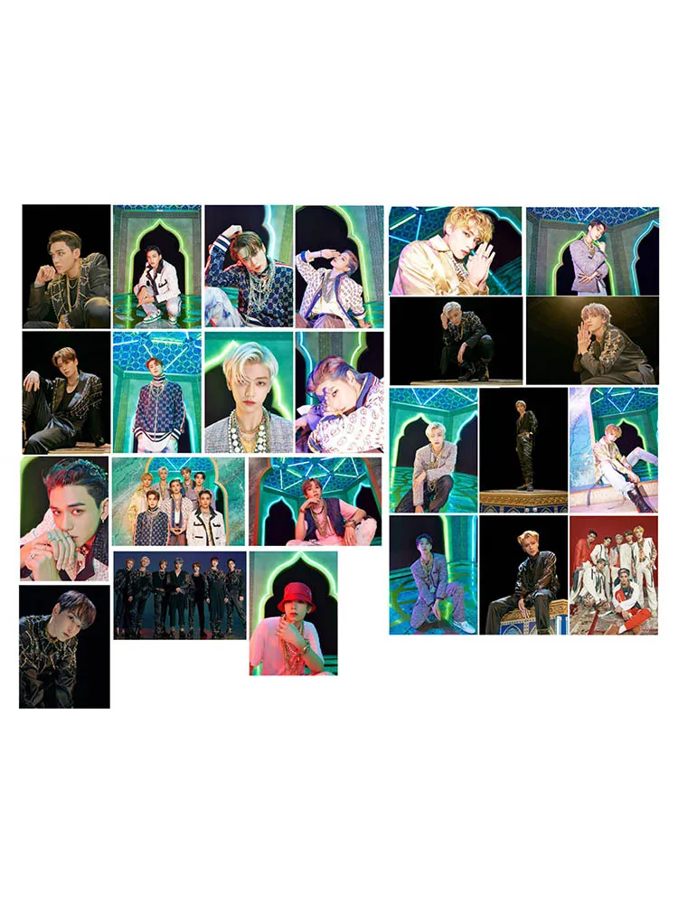 

24pcs/set Kpop Nct U Crystal Card Sticker New Album Make A Wish Birthday Song LUCAS Taeyong JaeHyun PhotoCard Sticker FANS GIFTS