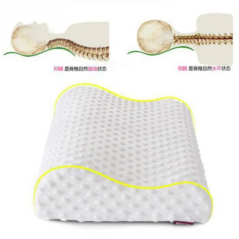 

Slow rebound foam memory pillow orthopedic neck care pillows in bedding cervical health 30*50cm baby/adult pain release5