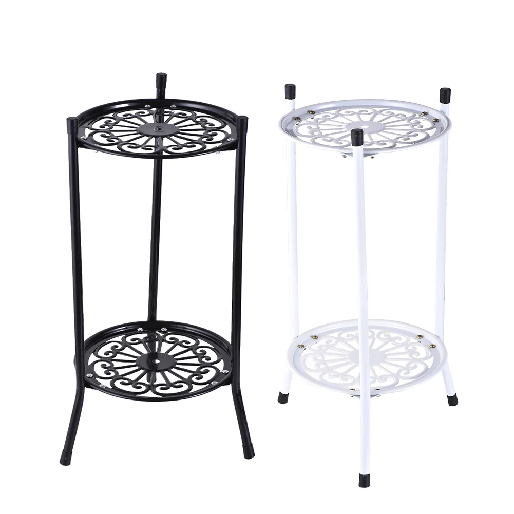 

European Simple Style Multi-Tier Wrought Iron Flower Pot Stand Shelf Balcony Living Room Etc Decoration Tools