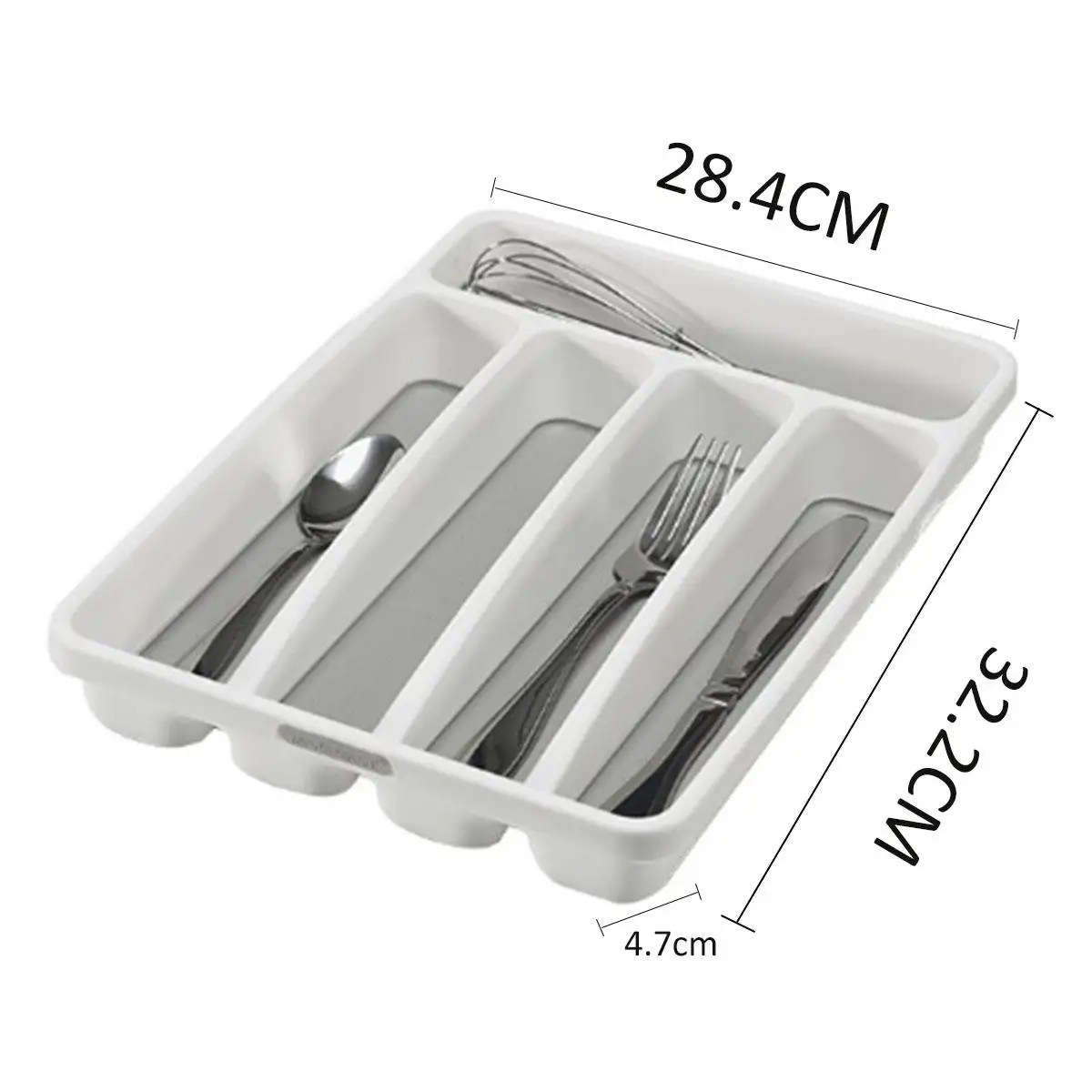 Лоток для столовых приборов пластиковый кухонный ящик органайзер ложка вилка