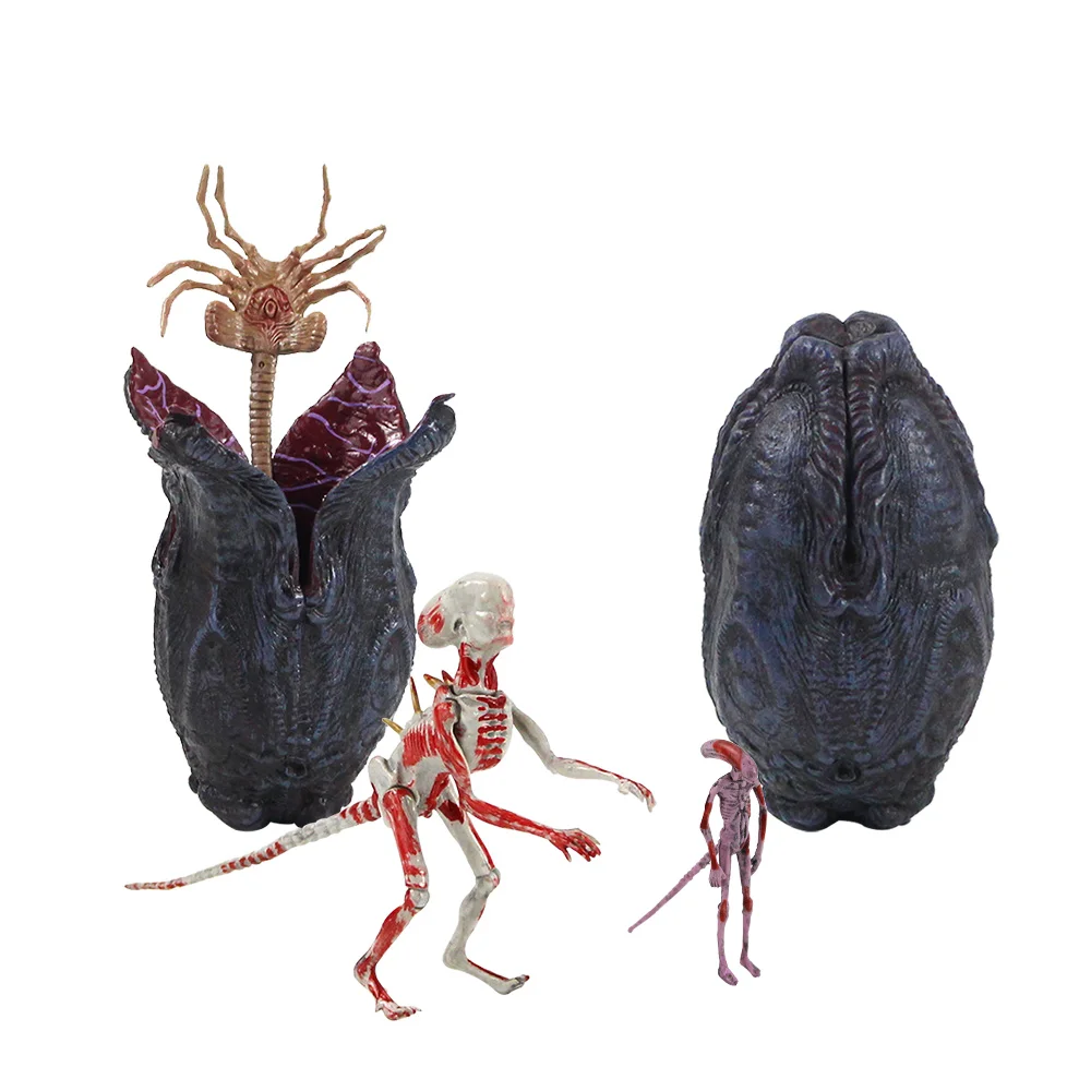 Пришельцы против Хищника Neomorph Facehugger грудные яйца набор существ Takayuki Takeya ПВХ