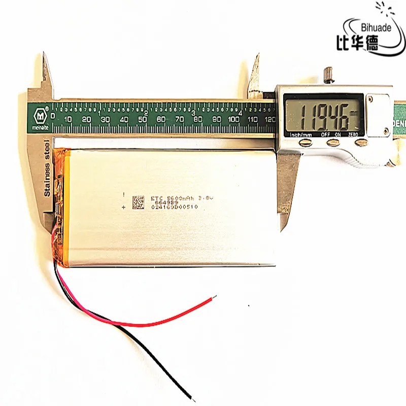 3.7V 5600mAh 6649119 lithium polymer battery MP3 MP4 navigation instruments small toys and other products Universal Battery - купить по