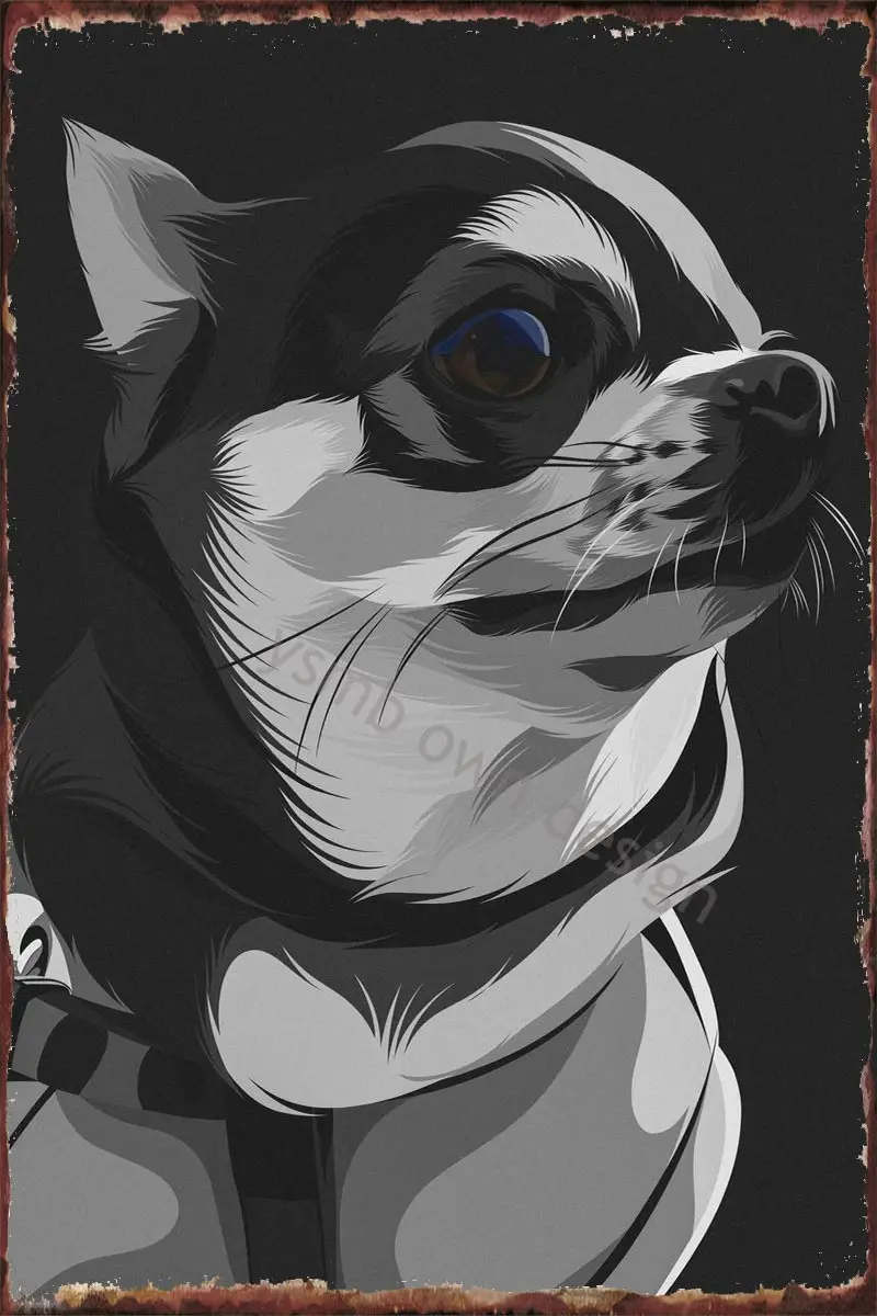 

Металлический знак Чихуахуа King, жестяные таблички, Настенный декор, украшение для комнаты, ретро, винтажный стиль, для художественного кафе,...