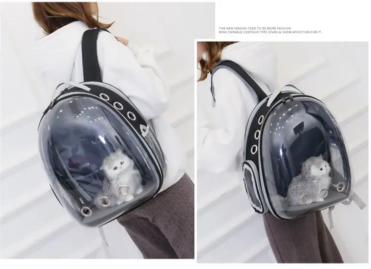 

Cat Bag Out Portable Panoramic Transparent Backpack Space Pet Cabin Carrying Dogs Shoulder Cage Dog s