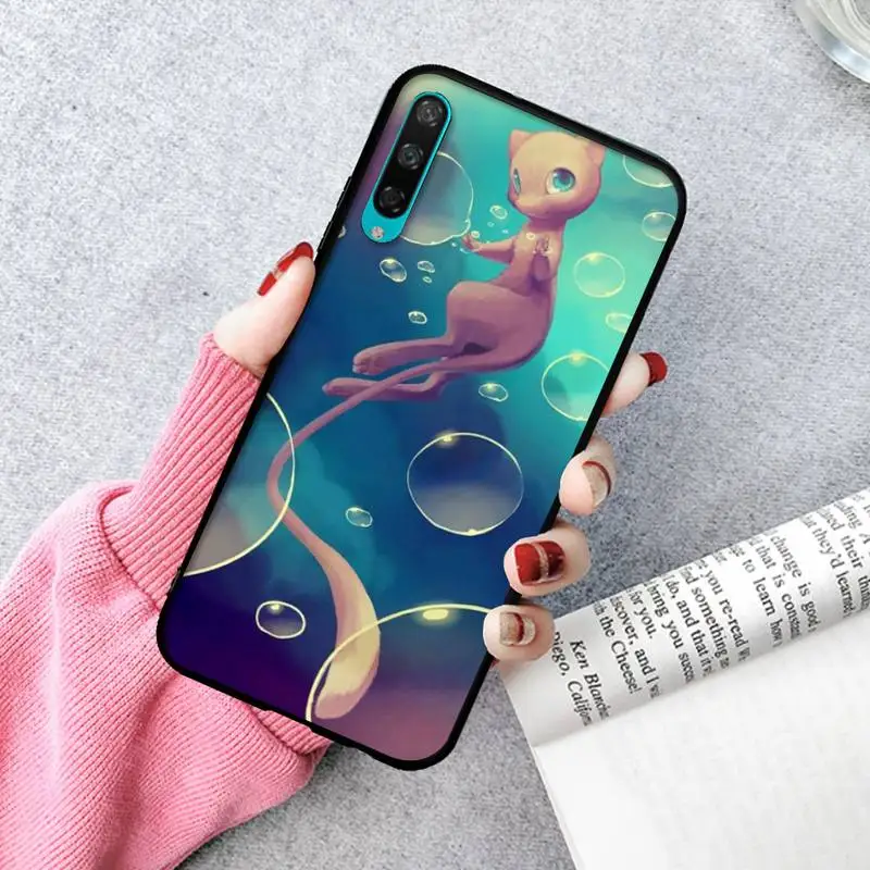 

LJHYDFCNB Mew Black Soft Phone Case For Huawei P20 30 40 Pro Mate 30 40 Pro Xs Rs Nova 7se Pro Honor 10