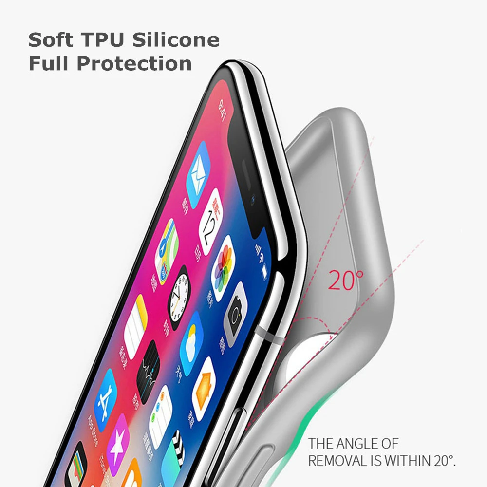 Силиконовый ударопрочный чехол для внешнего аккумулятора iPhone 11 Pro Max зарядного