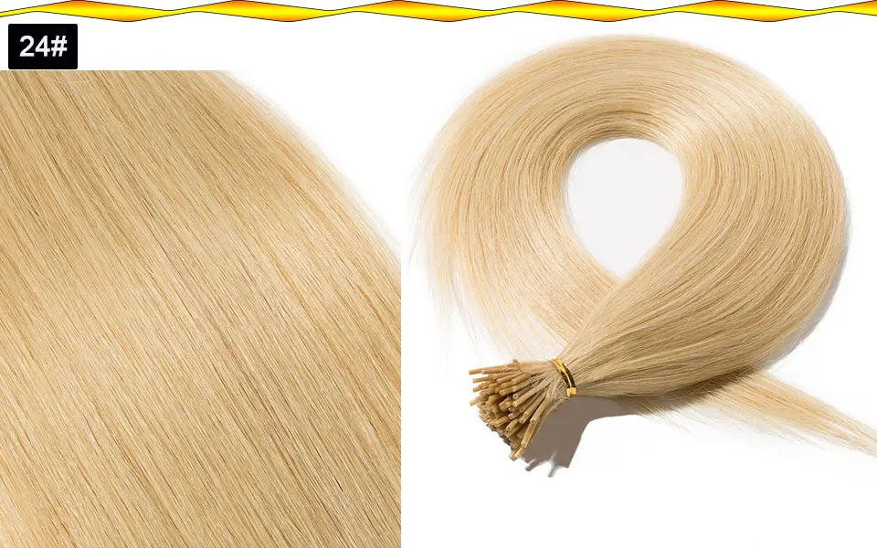 SEGO 1"-22" 50 г 100 прядей прямые человеческие волосы, кератиновые накладные волосы, Предварительно Связанные, не Реми, fusion