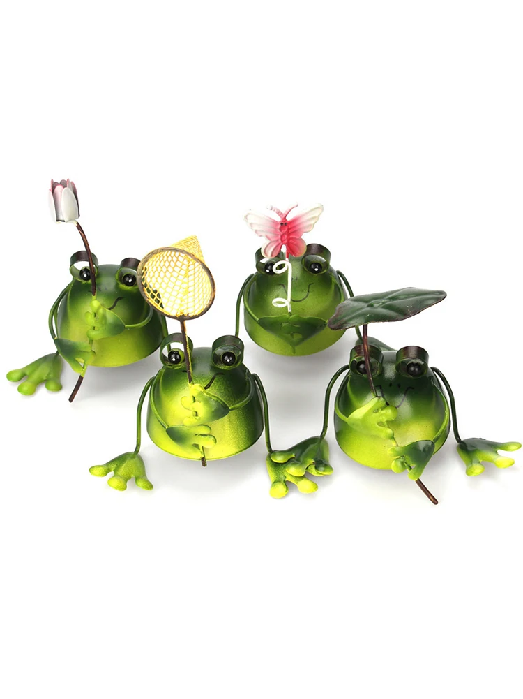 4 шт. рисунок из мультфильма Креативное милое лягушка железо художественное