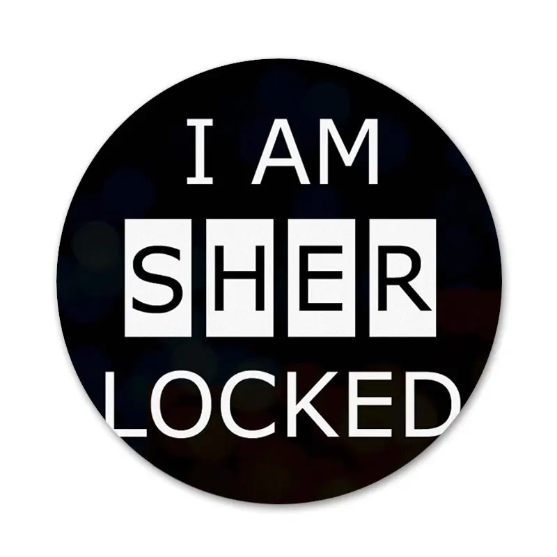 58 мм 221B i am Sherlock модные Значки украшения Броши Металлические для рюкзака | Дом и