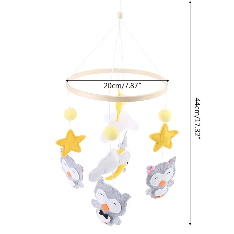 

Crib Mobile Rattle Toy Baby Wind Chime Pendant Bed Bell Hanging Ornament